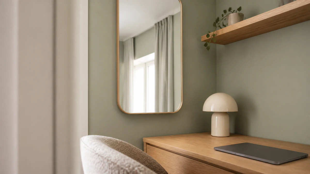 Solutions vert sauge pour optimiser une petite pièce